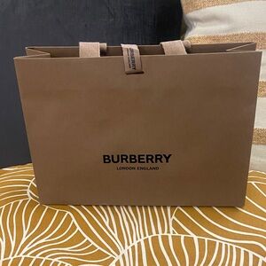 Burberry Tan Shopping Bag